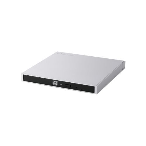 ポータブルDVDドライブ/USB Type-C/Mac向け/シルバー