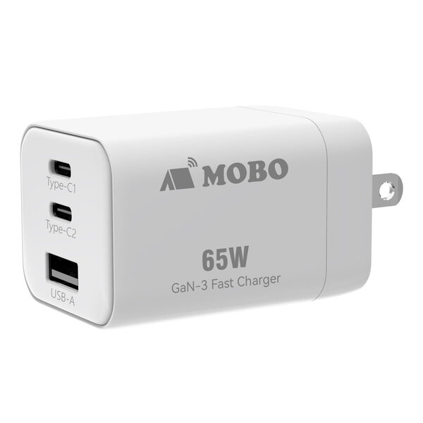 折りたたみ式プラグ搭載 コンパクトAC充電器 65W