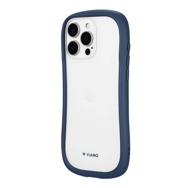 iPhone 16 Pro Max 耐傷・耐衝撃ハイブリッドケース 「ViAMO freely」 ネイビー