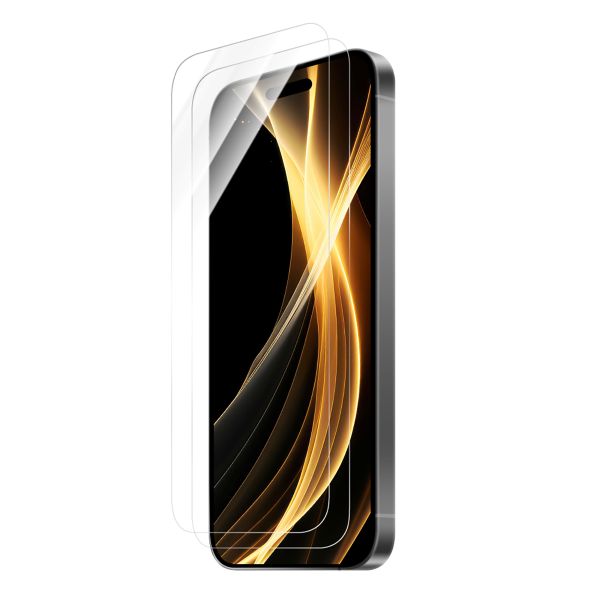 iPhone 16 ガラスフィルム「GLASS PREMIUM FILM」2枚入り 超透明