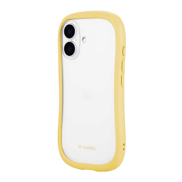 iPhone 16 耐傷・耐衝撃ハイブリッドケース 「ViAMO freely」 イエロー