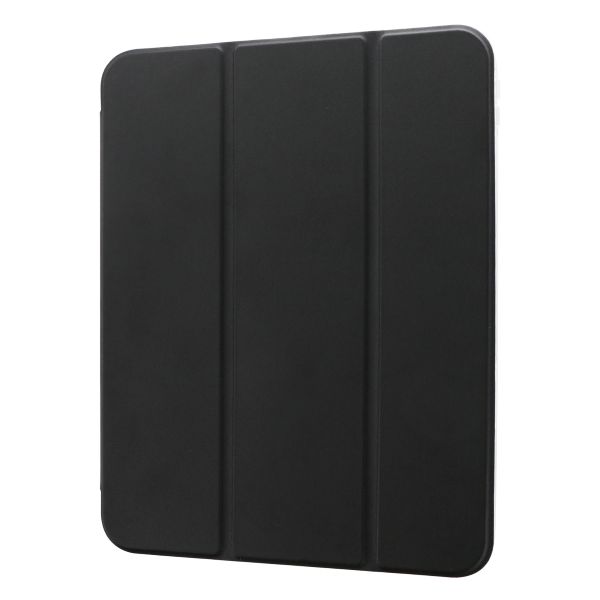 iPad 11inch (A16)/iPad 10.9inch (第10世代) 背面クリアフラップケース ブラック 【エコPKG】