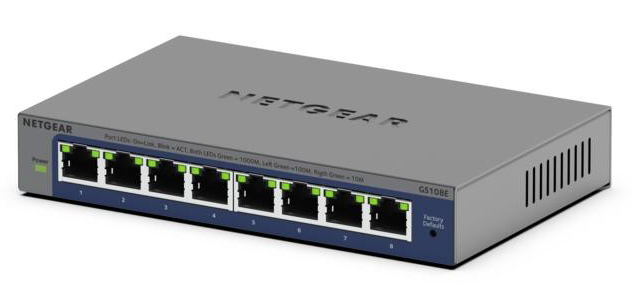 ギガ8ポート アンマネージプラス・スイッチ