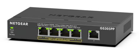 GS305PP PoE+対応ギガビット5ポート アンマネージスイッチ
