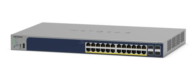 POE+対応 (380W) ギガビット24ポート L2+ アプリ＆クラウドスマートスイッチ