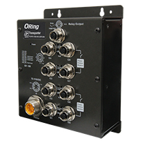 鉄道向けEN50155準拠 非管理型8ポートギガPoEイーサネットスイッチ DC110V入力