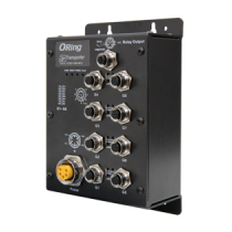 鉄道向けEN50155準拠 非管理型8ポートイーサネットスイッチ DC110V入力