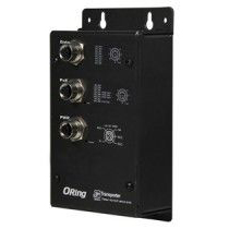 鉄道向けEN50155準拠 ギガ対応PoEスプリッタ 1ポート24V DC出力 M12コネクタ