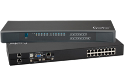 1U Cat6 4ユーザーマトリックス KVM16ポートスイッチ