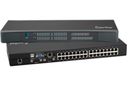 1U Cat6 3ユーザーマトリックス KVM32ポートスイッチ