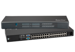 1U Cat6 KVM32ポートスイッチ