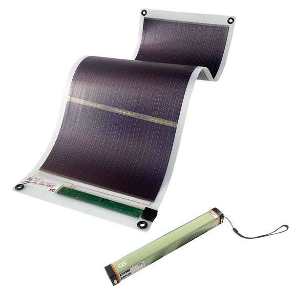 どこでも発電 ソーラーシートチャージャーセット 16Wタイプ/バッテリー容量6000mAh/LED付