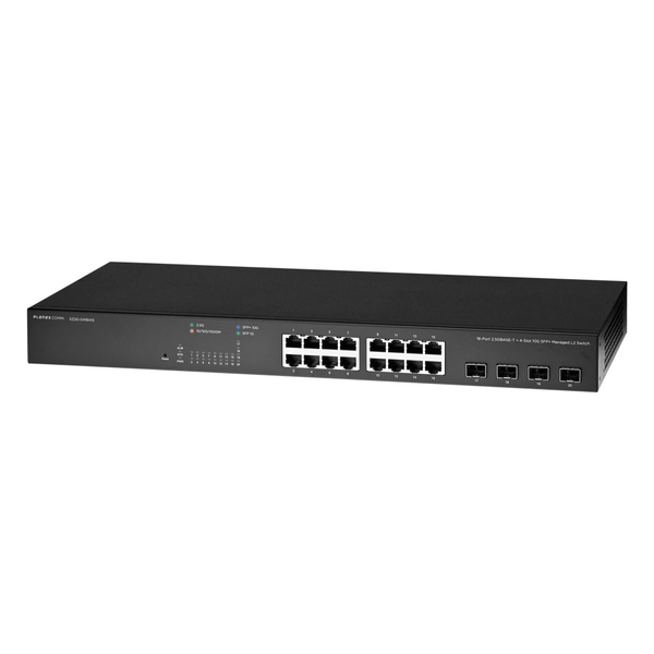 16ポート 2.5GBASE-T + 4スロット 10G SFP+ マネージドL2スイッチ
