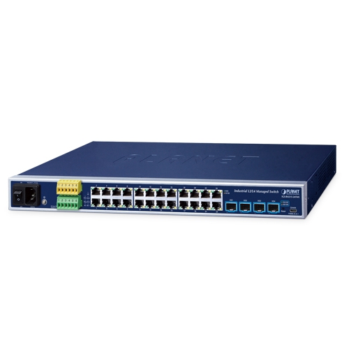 産業用L2+ 24ポート 10/100/1000T + 4ポート 10G SFP+ マネージドイーサネットスイッチ