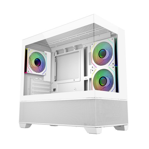 Elite 490 White/MicroATX/ホワイト/270度オールガラスビュー/360mmラジエーター対応/ARGBファン3基標準搭載/高エアフロー設計/425mmGPU対応/USB 3.2 Gen2x2 Type-C