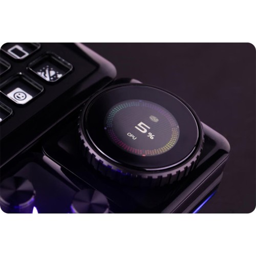 MasterHUB Encoder IPS Display/コントロールデバイス「MasterHUB」対応モジュール/シーン切り替え、音量調整、時計やタイマーの確認が直感的に行える