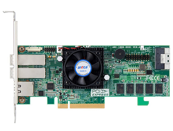 PCIe 4.0 x8 16ポート内蔵外付兼用RAIDカード Tri モード対応 SFF8654 (x8) x1 ＆ SFF 8644 (x4) x2接続 Expander機能付