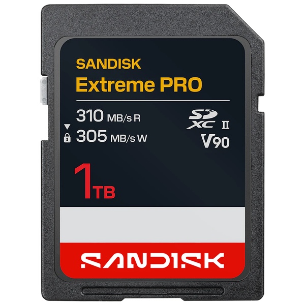 SANDISK Extreme Pro SD UHS-II V90カード 1TB