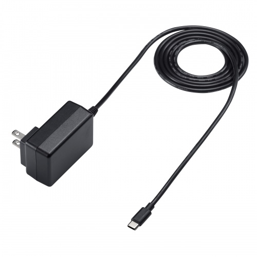 USB Type-Cケーブル一体型AC充電器（5V/3A）