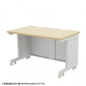 eデスク（薄い木目） W1150×D650×H700【受注生産品】
