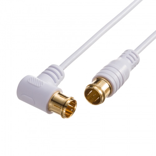 アンテナケーブル ごく細 S2.5C-FB 片側L字 5m