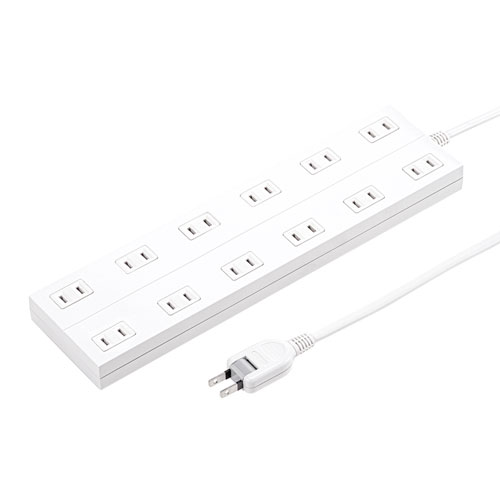 電源タップ（2P・12個口・1m）