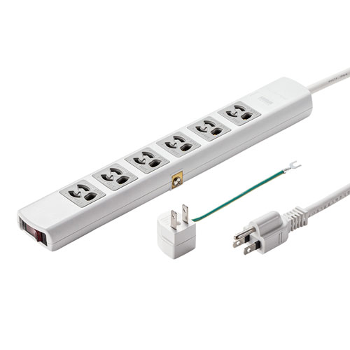 電源タップ（3P・6個口・3m）