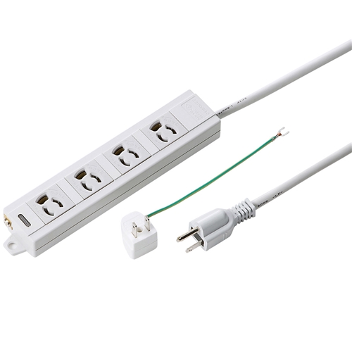 電源タップ（3P・4個口・5m）