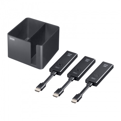4K対応ワイヤレスHDMIエクステンダー（HDMI送信機2台・収納BOXセット）