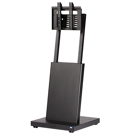 デジタルサイネージスタンド（ノックダウン仕様） 耐荷重15kg 黒 エコノミータイプ
