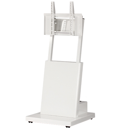 デジタルサイネージスタンド（ノックダウン仕様） 耐荷重30kg 白 フルスペックタイプ