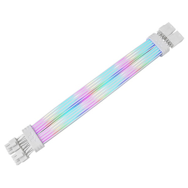 電源ケーブル Tt Mod 8 pin ARGB Snow Cable