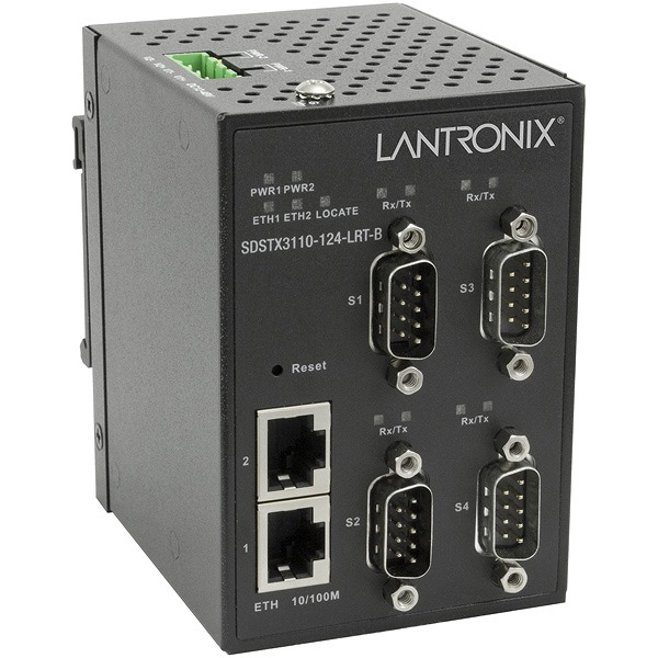 (4) RS232/422/485 DB9 ports + (2) 10/100Base-TX RJ-45 ports