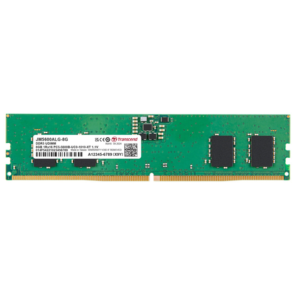 PC5-44800 (DDR5-5600) 対応 288ピン CL46 1.1V DDR5 U-DIMM 8GB