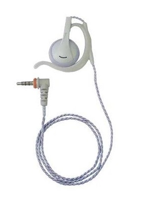 イヤピース（耳掛け付きオープンエアー型L・より対線・グレー）