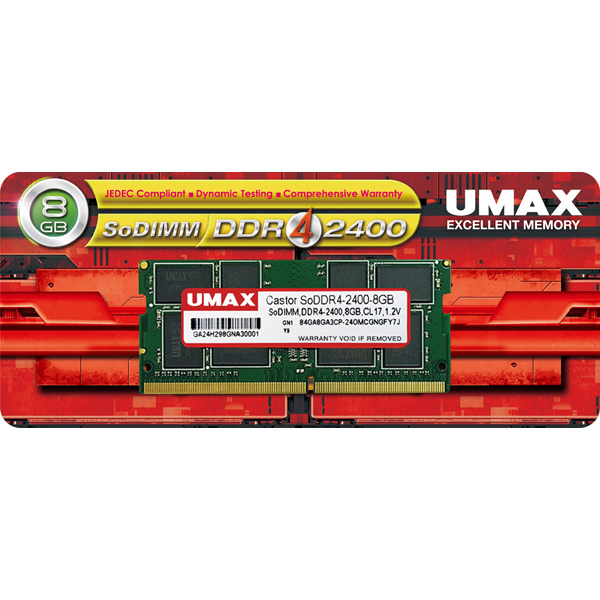 ノートPC用メモリー SO-DIMM DDR4-2400 8GB 1枚組