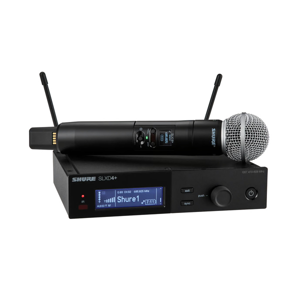 SLXD+、ハンドヘルド型送信機SM58、1ch受信機