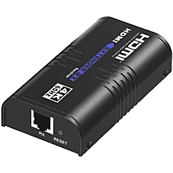 LANケーブル利用/ギガビットHUB利用で距離制限なしに自由自在に延長/最大解像度4K60Hz対応/HDMIモニタエクステンダー/受信器単体