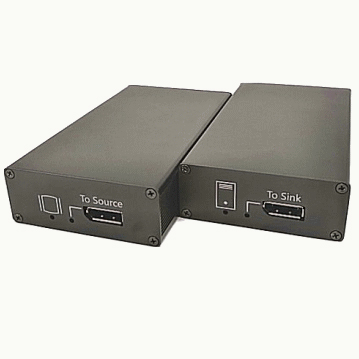 光ケーブル（2LCシングルモード）利用DisplayPortモニタ延長器/最大1200m