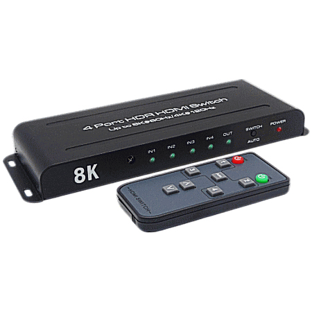 オートジャンプ機能搭載/HDMI ver2.1対応/最大解像度8K60Hz/HDMIモニタ切替器/4入力1出力