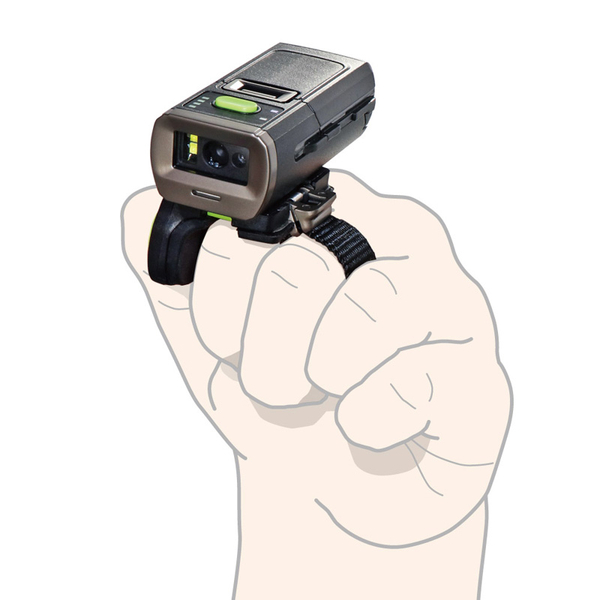 AirScan Finger ウェアラブル2次元コードリーダー 無線 Bluetooth 充電クレードル / 予備バッテリパックセット