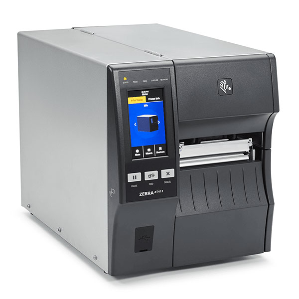 産業用プリンタ Zebra ZT411 熱転写式 203dpi 4インチ USB RS232C Ethernet Bluetooth USBHost ラベル印刷