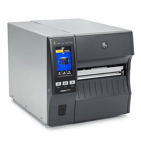 デスクトッププリンタ Zebra ZT421 熱転写式 203dpi 6インチ USB USBHost Ethernet RS232C Bluetooth ラベル印刷 オートカッター付き