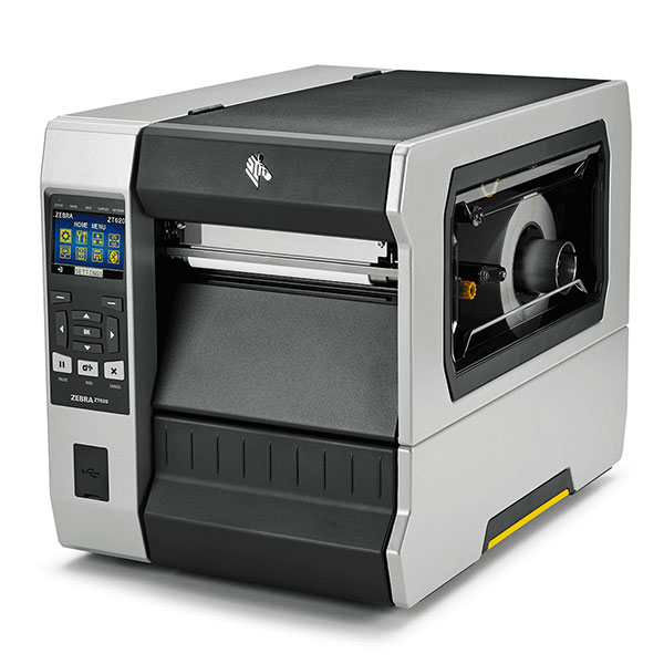 産業用プリンタ Zebra ZT620 熱転写式 300dpi 6インチ USB RS232C Ethernet Bluetooth USBHost オートカッター付き 剥離機能付き