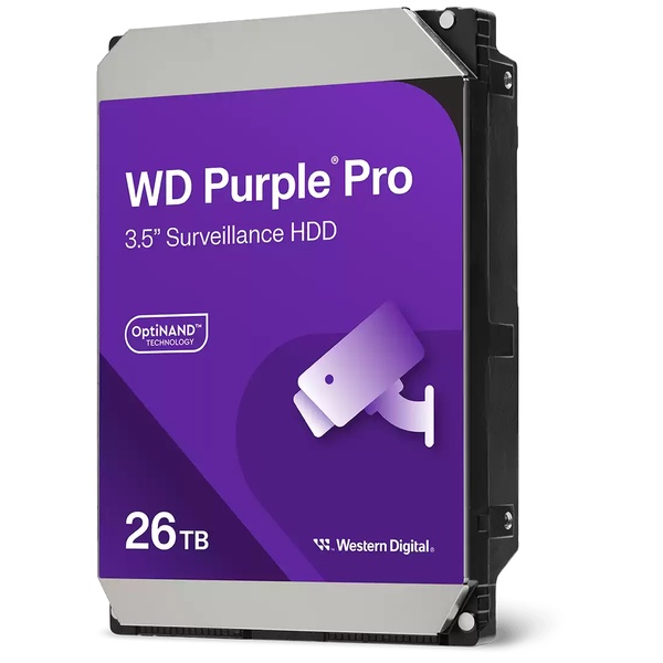 WD Purple Pro セキュリティシステム向け SATA3 6Gbps(SATA6G) 3.5型HDD 26TB