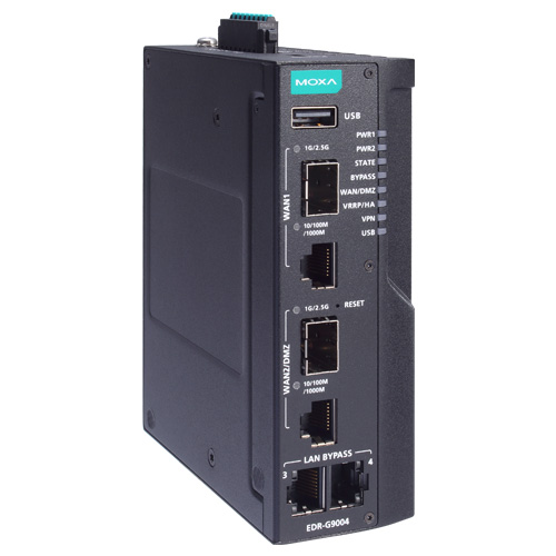 2Gbカッパー+2Gbカッパー/SFPコンボポート搭載 産業用セキュアルーター コンフォーマルコーティングモデル