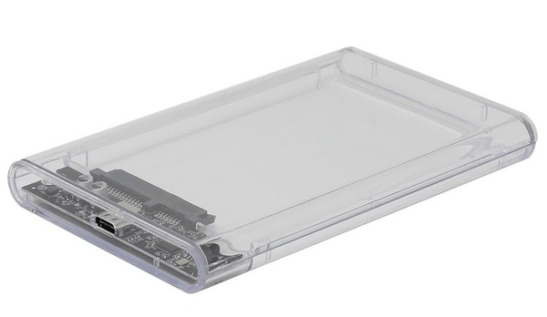 USB3.2Gen1・USB2.0対応 2.5インチSATA SSD/HDDクリアケース