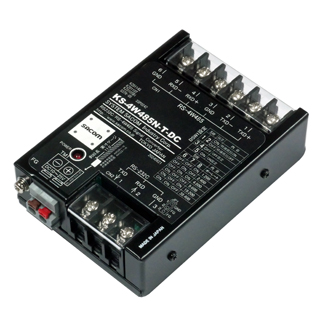 RS232C⇔4線式RS485変換器（DC10～25V仕様）【両側端子台小型変換器】 端子台3P（M3ネジ）⇔端子台6P（M3ネジ）