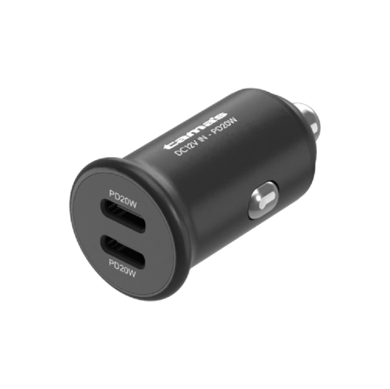 PD20W カーチャージャー C×2 ブラック