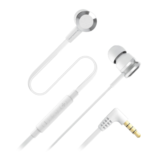ステレオイヤホン＆ハンズフリー 白
